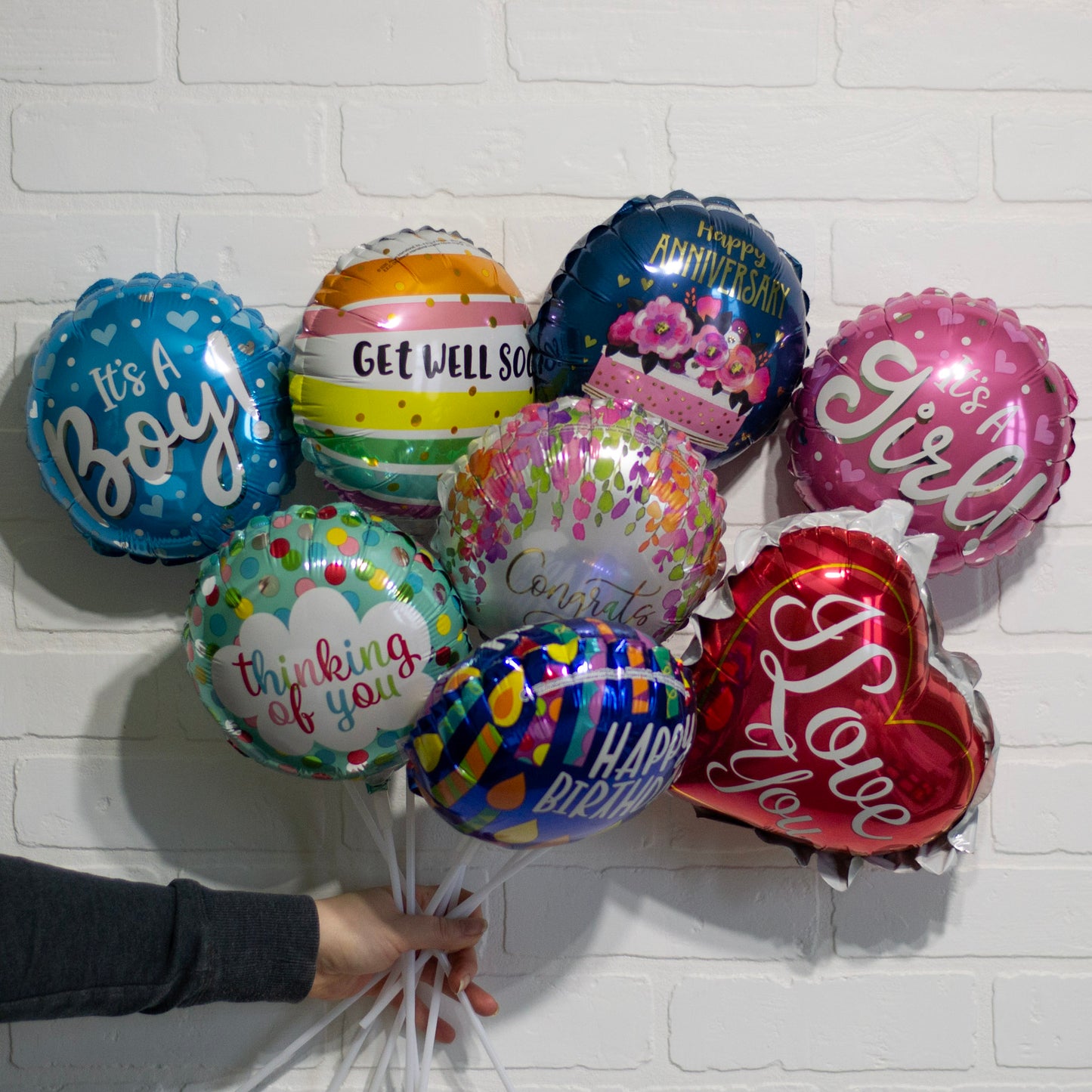 Ballons sur bâtonnets