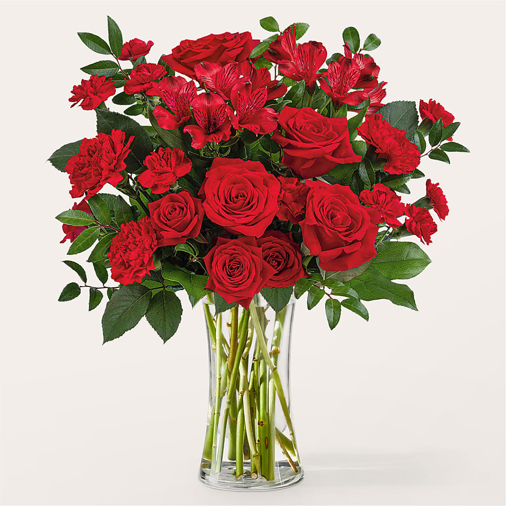 Brilliant Ruby Bouquet – Janette Florists Inc, Windsor ON