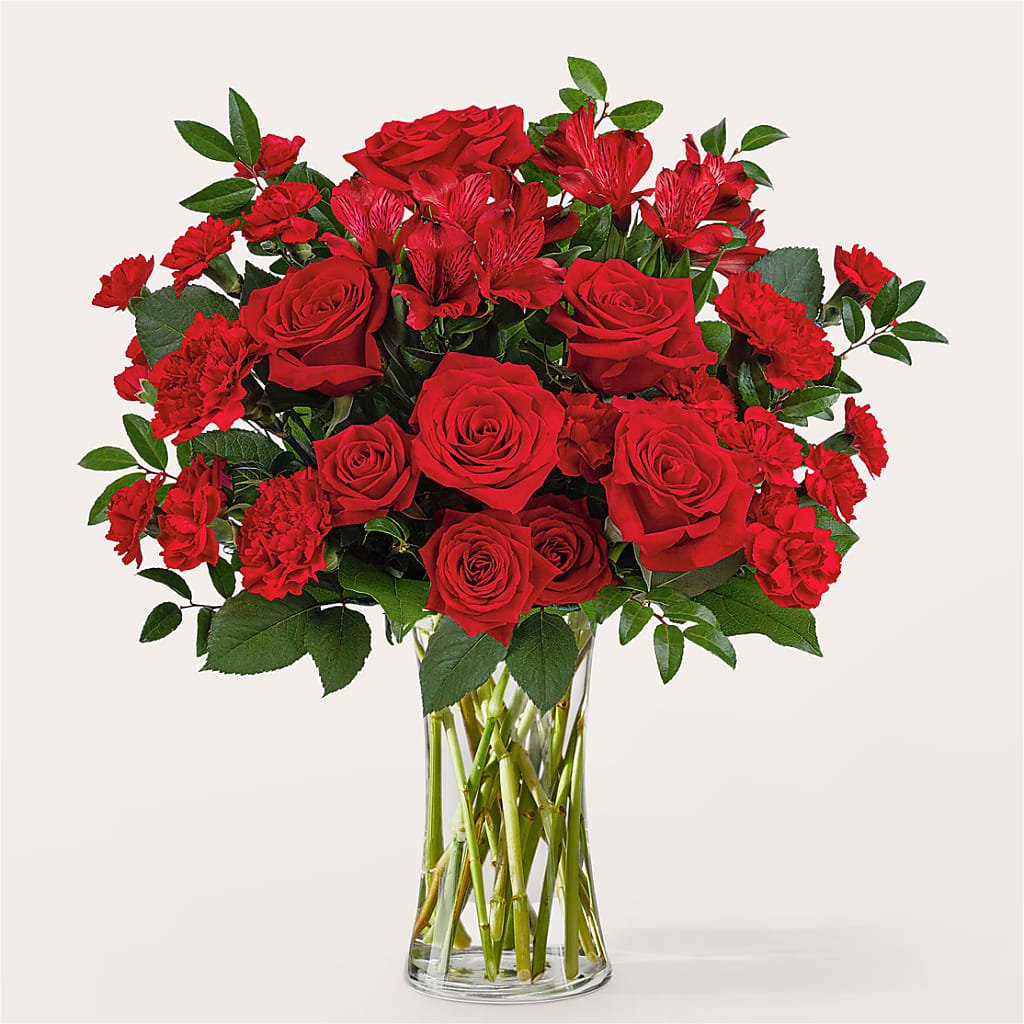 Brilliant Ruby Bouquet – Janette Florists Inc, Windsor ON