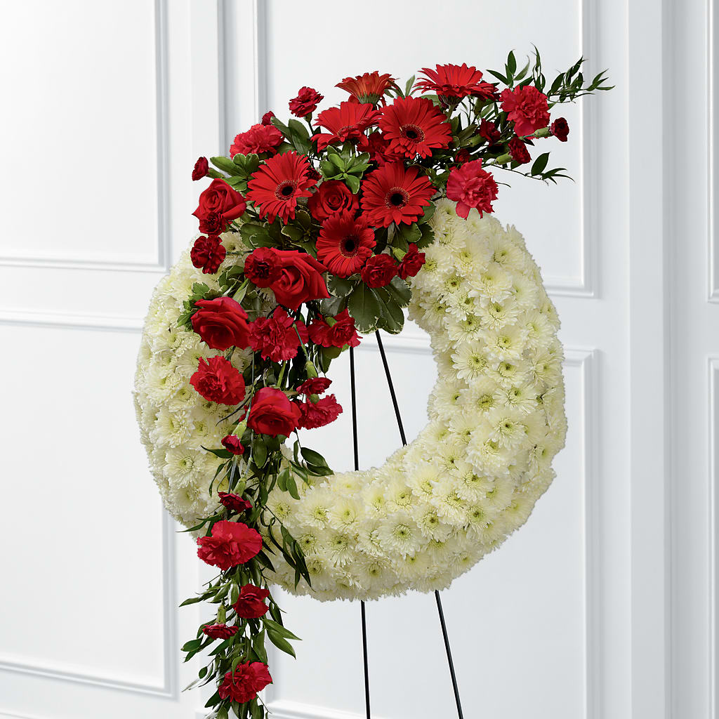 Graceful Tribute Wreath – Janette Florists Inc, Windsor ON