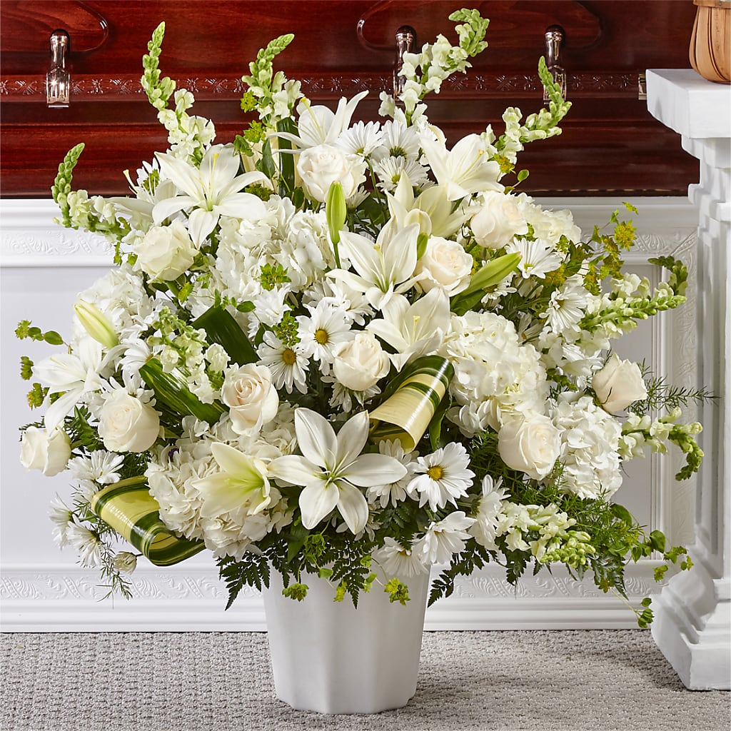 Thoughts of Tranquility Floor Basket – Janette Florists Inc, Windsor ON