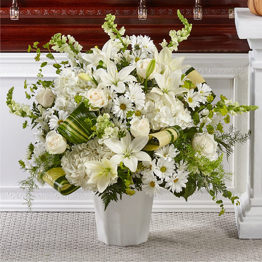 Thoughts of Tranquility Floor Basket – Janette Florists Inc, Windsor ON