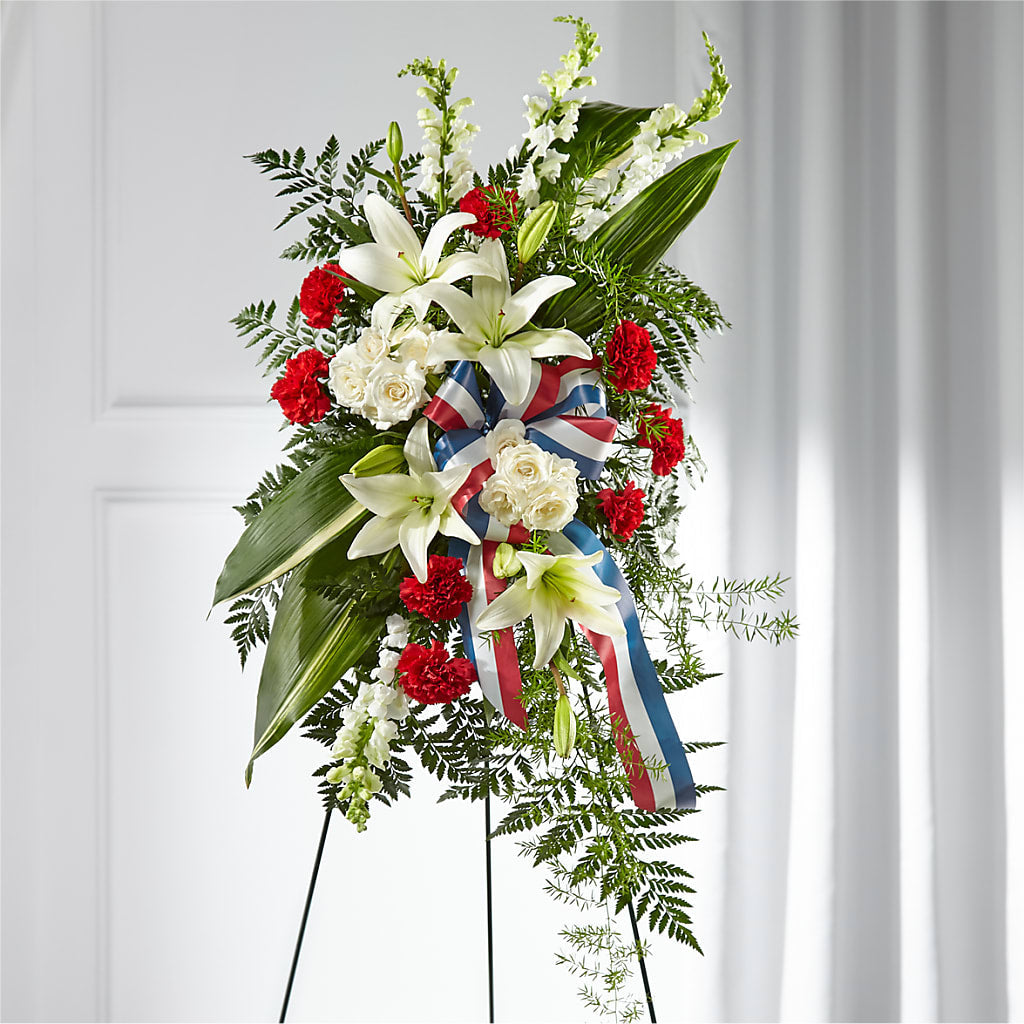 Stars of Life Standing Spray – Janette Florists Inc, Windsor ON