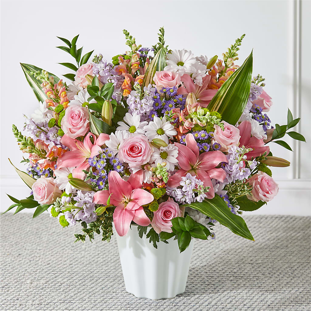 Abundant Compassion Floor Basket – Janette Florists Inc, Windsor ON