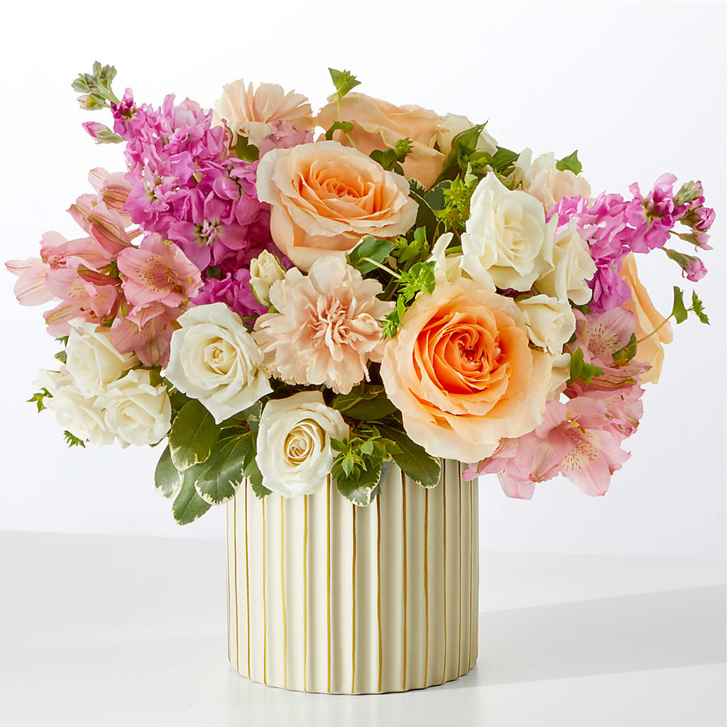 Paradise Bouquet with Ivory Vase – Janette Florists Inc, Windsor ON