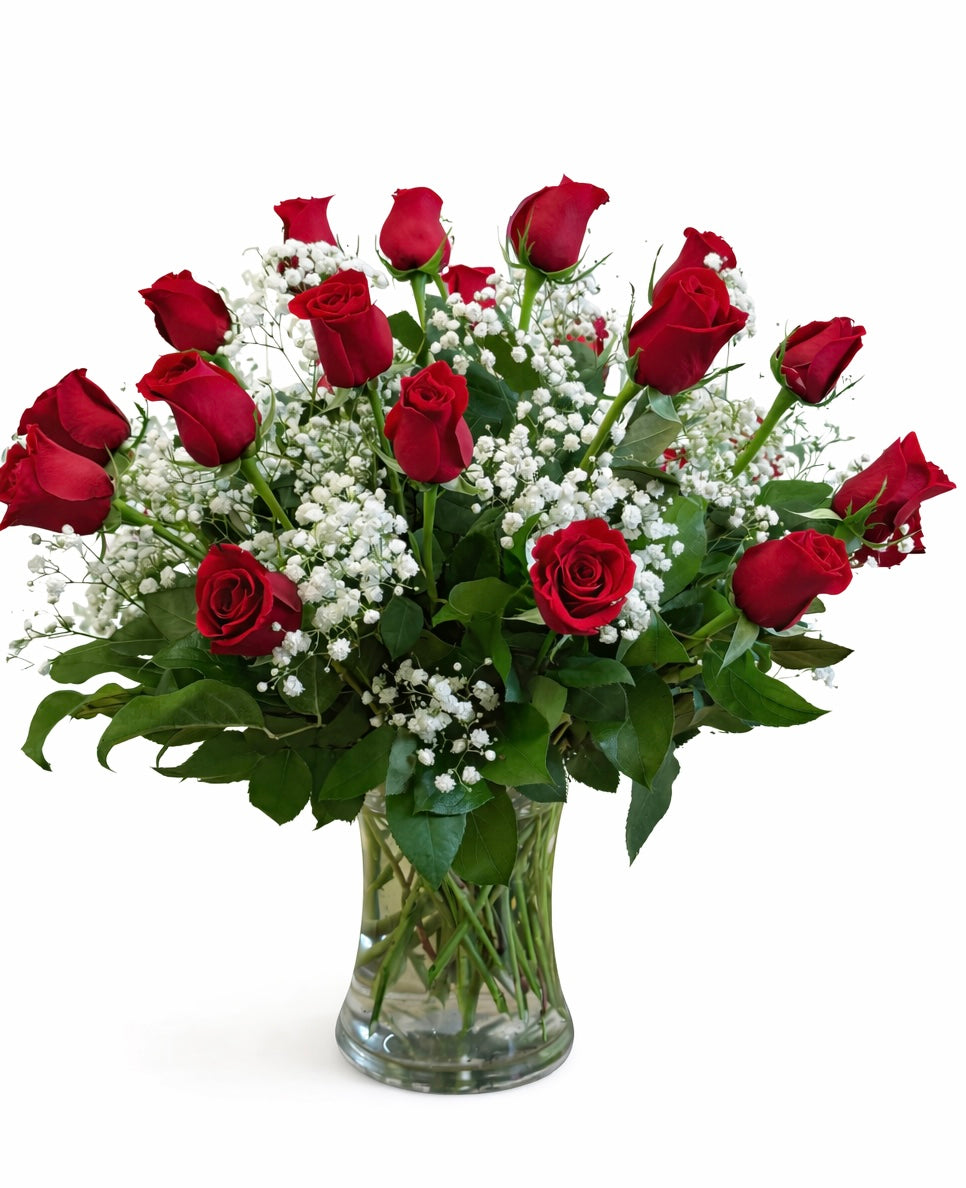 24 Red Roses Arranged