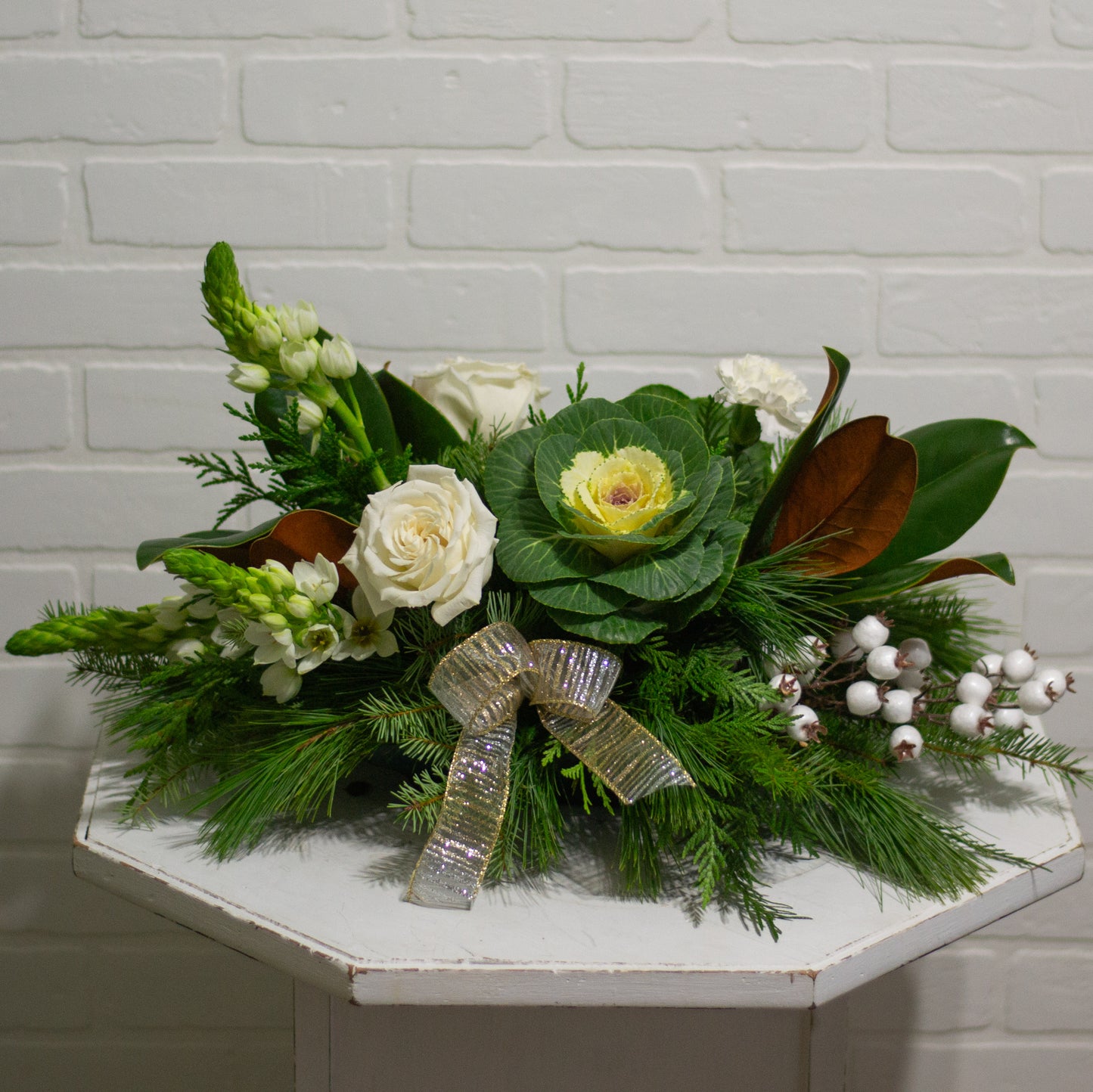 White Christmas Centrepiece