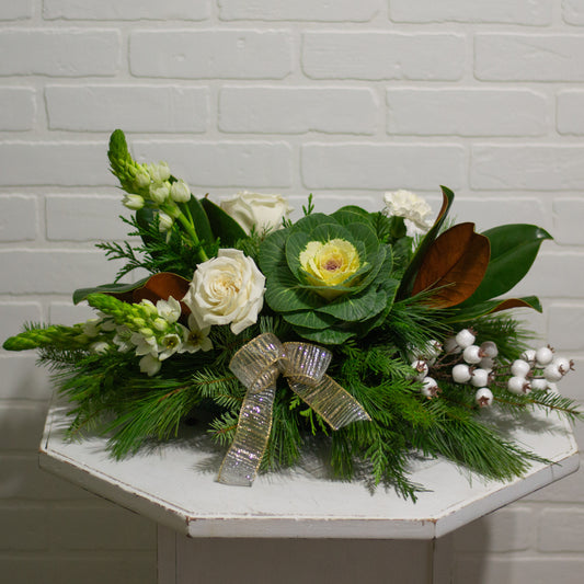 White Christmas Centrepiece