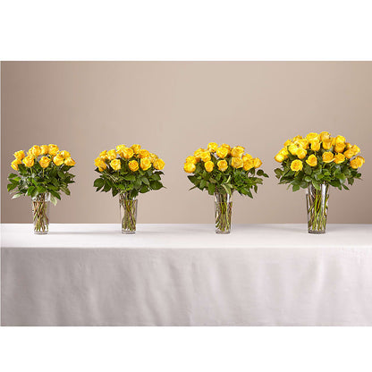 Long Stem Yellow Rose Bouquet –  Janette Florists Inc, Windsor ON