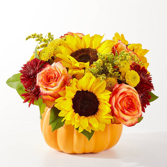 Golden Gourd Pumpkin Bouquet –  Janette Florists Inc, Windsor ON
