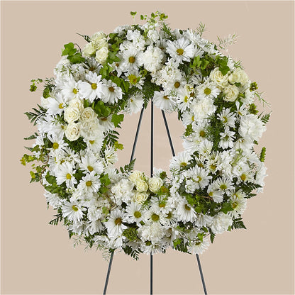 Faithful Wishes Wreath –  Janette Florists Inc, Windsor ON