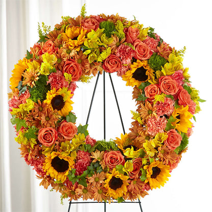 Autumnal Memories Wreath (Standard) –  Janette Florists Inc, Windsor ON