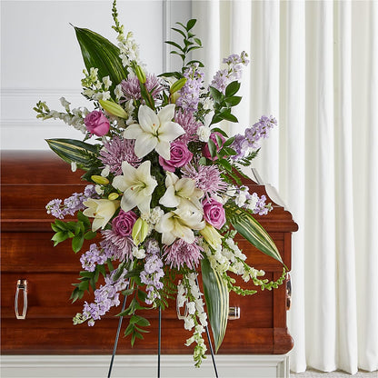 Grateful Hearts Standing Spray –  Janette Florists Inc, Windsor ON