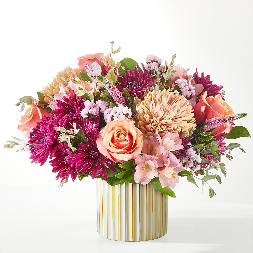 Berry Cobbler Bouquet with Ivory Vase –  Janette Florists Inc, Windsor ON