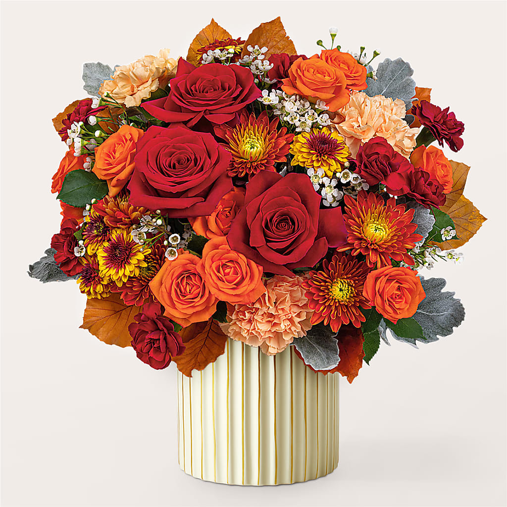 Merlot Bouquet with Ivory Vase –  Janette Florists Inc, Windsor ON