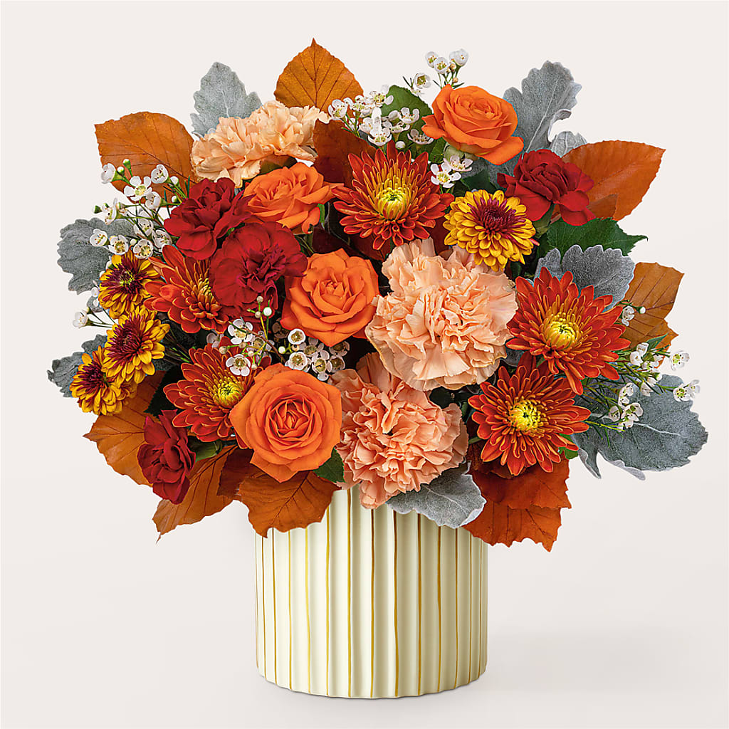 Merlot Bouquet with Ivory Vase –  Janette Florists Inc, Windsor ON