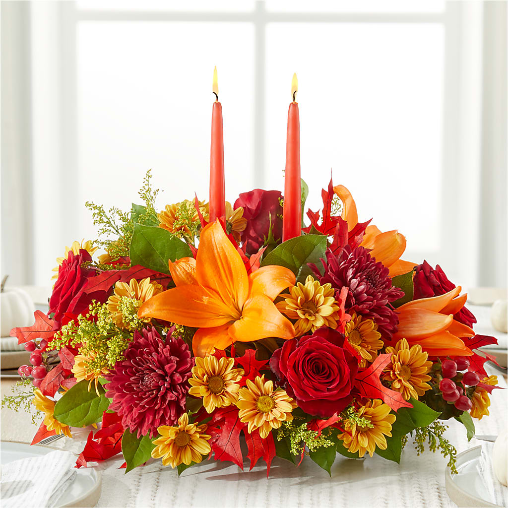 Autumn's Embrace Centerpiece –  Janette Florists Inc, Windsor ON