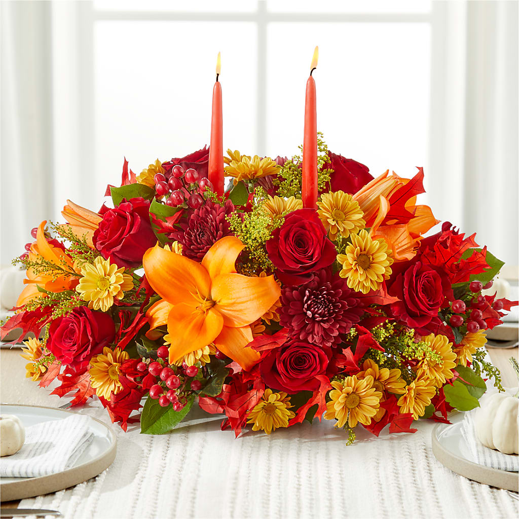 Autumn's Embrace Centerpiece –  Janette Florists Inc, Windsor ON