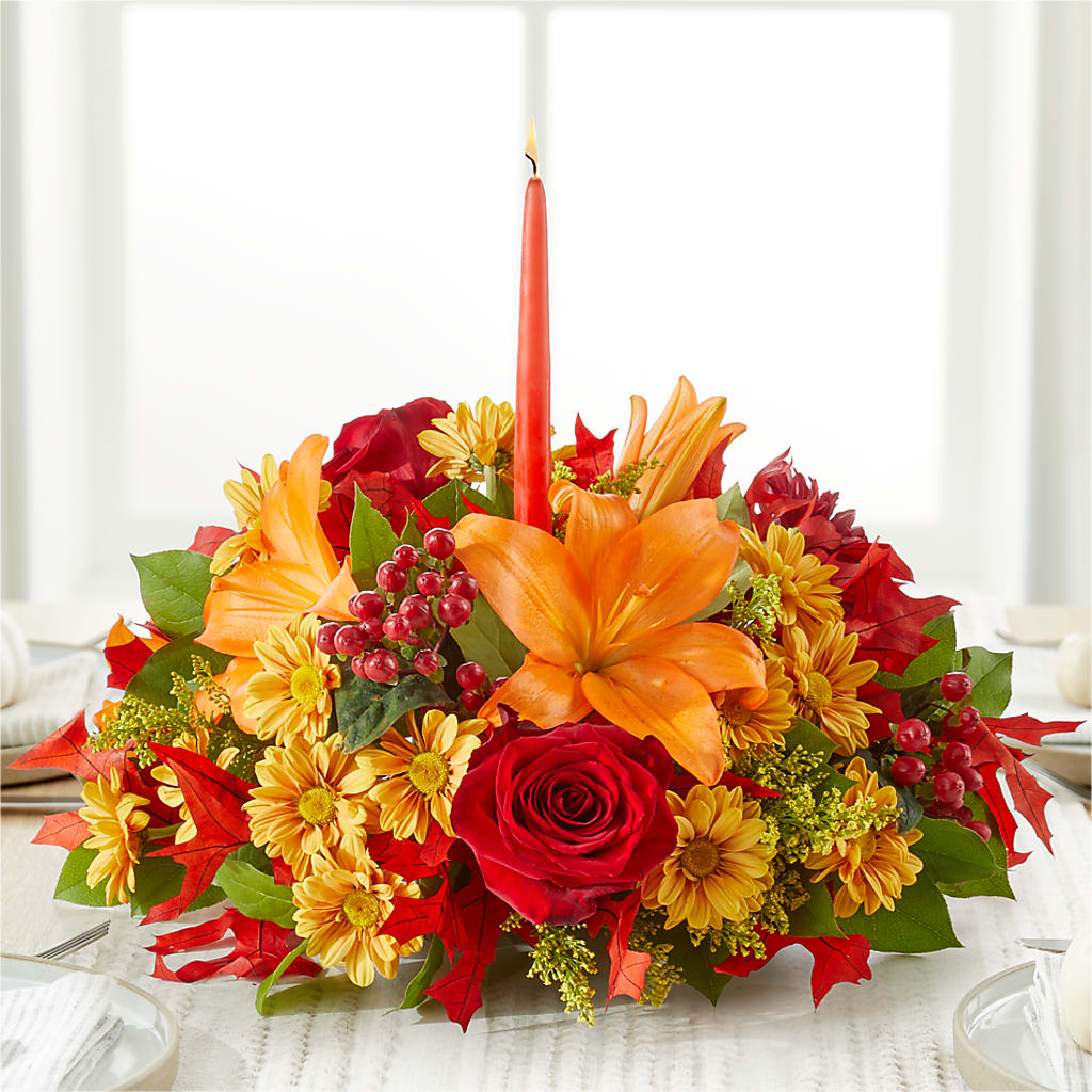 Autumn's Embrace Centerpiece –  Janette Florists Inc, Windsor ON